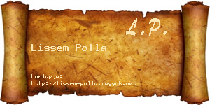 Lissem Polla névjegykártya